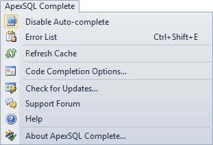 A new top menu item - Refresh cache