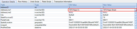 The Operations details tab in ApexSQL Log 2013