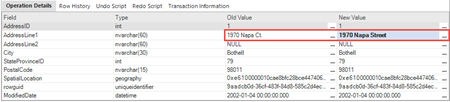 The Operations details tab in ApexSQL Log 2014