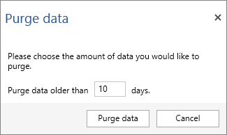ApexSQL Monitor 2014 provides an option to quickly delete older data