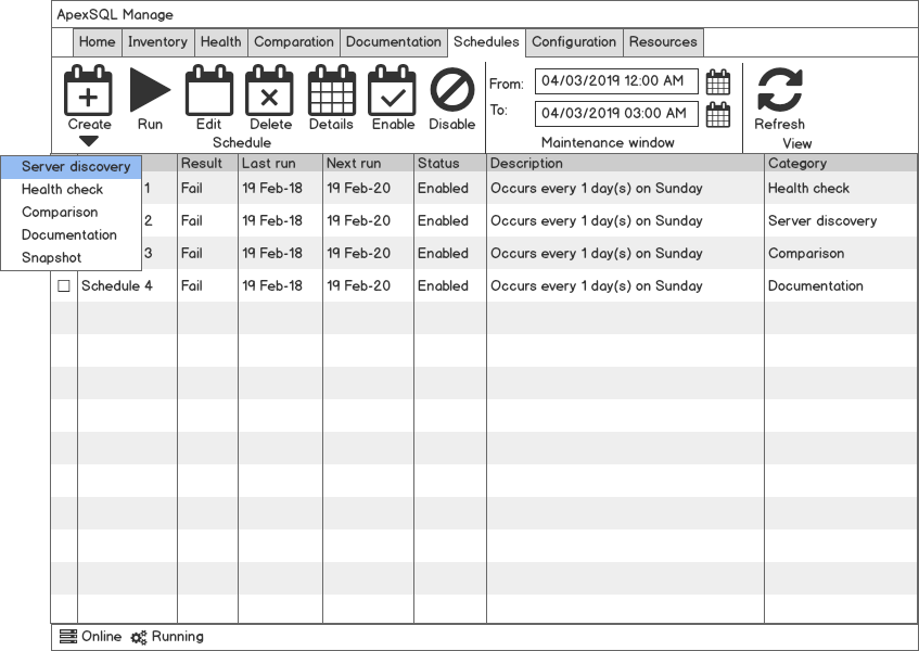 SQL Server management - Scheduled processing