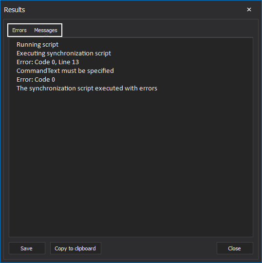 ApexSQL Data Diff for MySQL Results window